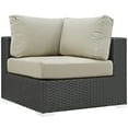 thumbnail image 6 of Modway Sojourn 7-Piece Aluminum and Rattan Patio Sectional Set in Canvas/Beige, 6 of 8