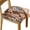 Brown, variant on Chair Seat Covers,Stretch Printed Chair Covers with Elastic Ties and Button,Removable Washable Dining Upholstered Chair Protector Seat Cushion Slipcovers for Dining Room,Office(Flower,Pack-4)
