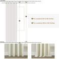 thumbnail image 2 of Top Finel Grommet Top Blackout Curtains, Cream, 52" x 96", 2 Panels, 2 of 16
