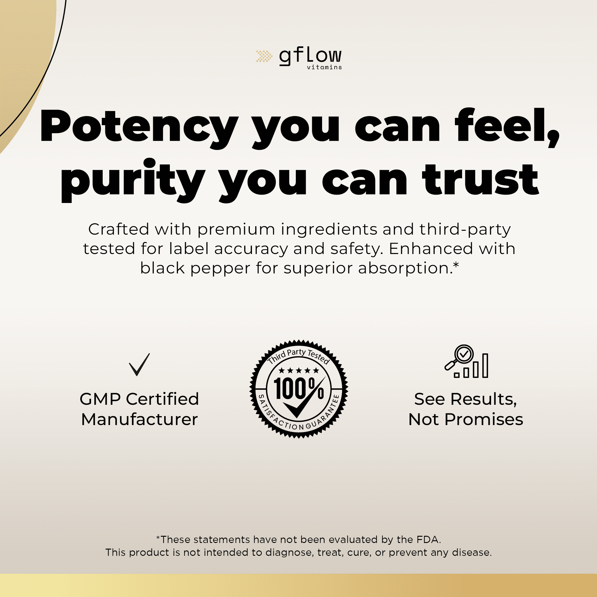 Gflow Vitamins Ashwagandha Supplements - ashwagandha Powder Capsules Extra Strength 6000mg with Black Pepper | Mood Support, Focus, Energy Support | Vegan Friendly, Non-GMO, USA Made