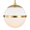 thumbnail image 3 of 2107-AG Crystorama Lighting Truax - One Light Mini Chandelier in Classic Style - 8 Inches Wide by 9.25 Inches High-Aged Brass Finish, 3 of 6