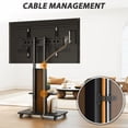 thumbnail image 2 of Universal Floor TV Stand for 32-60 Inch TVs up to 88 lbs, Modern Black TV Stand with Swivel Mount for Bedroom, 2 of 8
