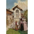 thumbnail image 2 of Vincent Stiepevich 11x14 Black Ornate Wood Framed Double Matted Museum Art Print Titled: A Visit to Lvov, 2 of 5