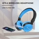 thumbnail image 4 of Auriculares Bluetooth plegables supraaurales con micrófono, 8 horas de uso, azul claro, 4 of 8