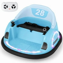 Canddidliike 12V Ride on Bumper Car with Remote for 1-6 Years Old Kids Toddlers, Electric Ride On Toys for Kids Brithday Blue