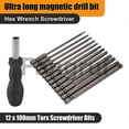 thumbnail image 4 of For 13pcs 100mm Torx Long Screwdriver Bits Set Magnetic Torx Bit Set T6t40 14 Inch Hex Shank Electri, 4 of 5