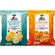Quaker Rice Crisps, Buttermilk Ranch and Cheddar 6.06oz, Flavor Variety Pack