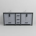 thumbnail image 5 of Ziva 80 in W x 22 in D Dark Grey Double Bath Vanity, Cultured Marble Top and Faucet Set, 5 of 7