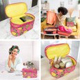 thumbnail image 5 of Eqb - Cosmetic Bag - 2 Comp Train Case Lemon, 5 of 5