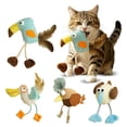 thumbnail image 2 of Cat Toy, Chirping Bird Interactive Catnip Toy With Feather, Teeth Grinding Chew Toy For Indoor Cats Self Play, Beige 1 Pack, 2 of 9