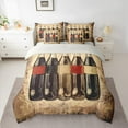 thumbnail image 3 of Homewish Vintage Cola Twin Bedding Sets 7-Piece for Kids, Retro Cola Bottle Bedding Comforter Set, Summer Holiday Party Reversible Sheet Sets, Luxury Bedroom Decor, 3 of 8