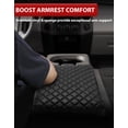 thumbnail image 4 of KBH Ford Armrest Cover for 2004-2010 F150 with 40/20/40 Split Bench Jump Seat, Black Leather Middle Console Cover Cushion Pad for F150 Accessories Interior, 4 of 7