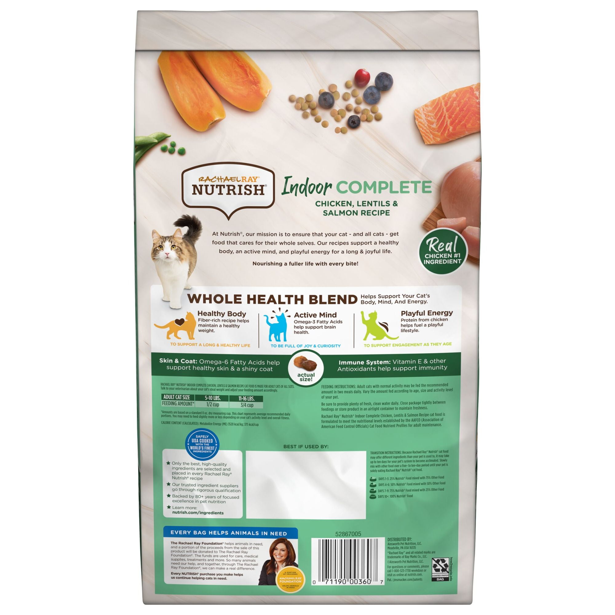 Rachael Ray Nutrish Indoor Complete Natural Dry Cat Food