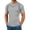 Gray, variant on Mens T Shirts Athletic Short Sleeve Workout Tops Crewneck Muscle Tee Quick Dry Activewear Gym Training Apparel Bodybuilding Clothes Base Layer Running Gear Sports Garment