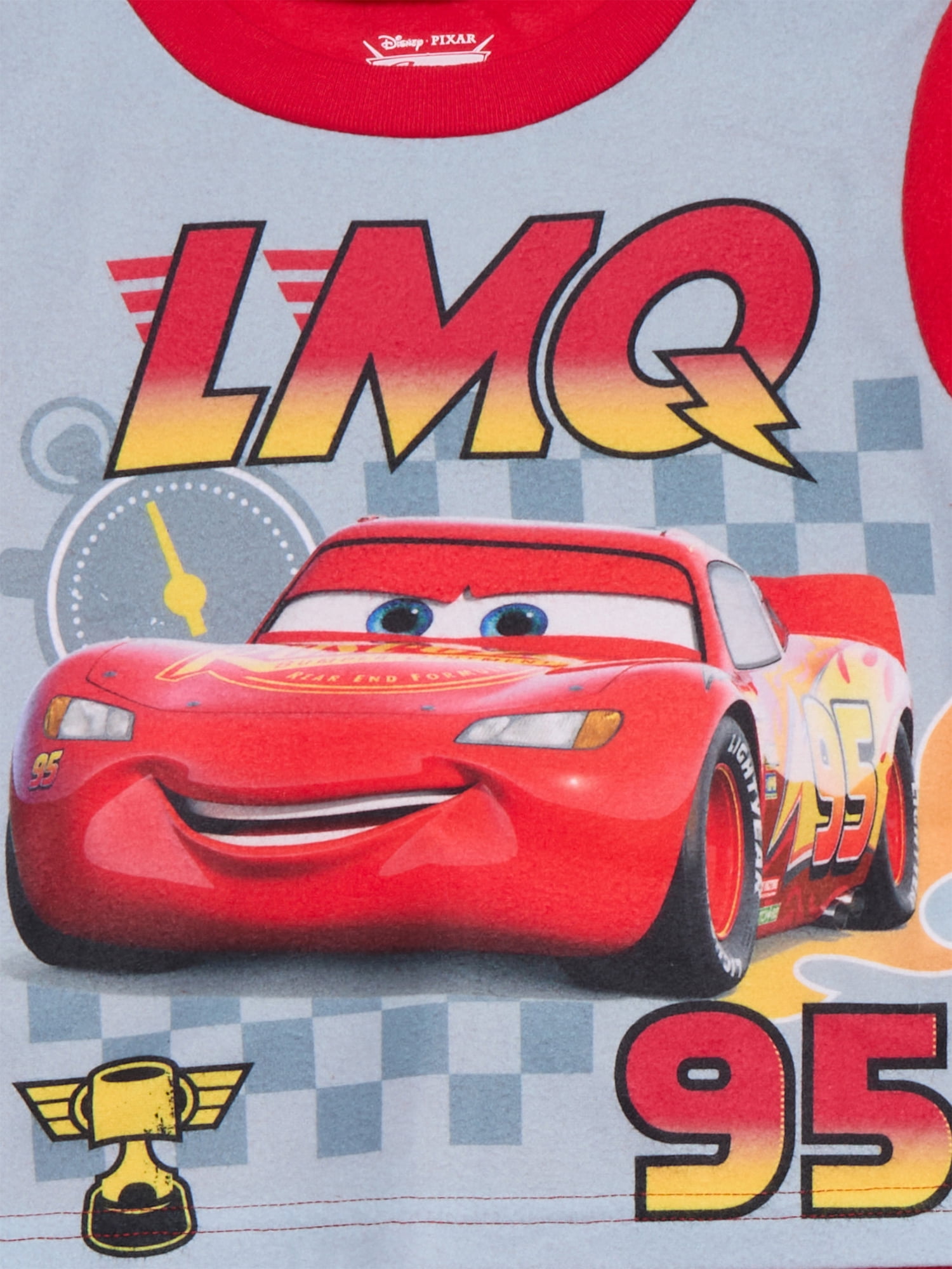 Disney Pixar Cars Toddler Boys Long Sleeve Top and Pants Pajama Set, 2-Piece, Sizes 12M-5T
