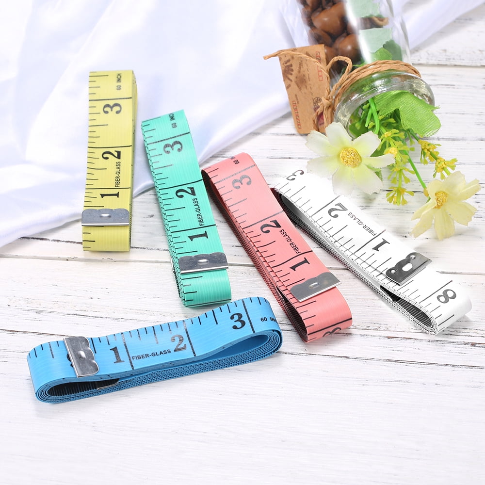 1500mm Color Soft Inch Tape Measure Sewing Tapes Measuring Tape Mixed