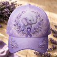 thumbnail image 2 of XIAOCHA Women's Embroidered Ribbon Tree Graphic Baseball Cap Adjustable Trucker Hats for Outdoor Sun Shield Ball Cap,Light Purple4, 2 of 4