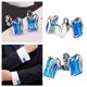 thumbnail image 3 of Cuff Buttons Platinum Plated Cuff Buttons con incrustaciones de piedras preciosas Joyería para Hombres Adecuado para Regalar, 3 of 7