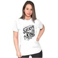 thumbnail image 3 of Serve The King Jesus Christ Religion Womens Slim Fit Graphic Tee Brisco Brands S, 3 of 5