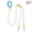 Double‑ended pink rope, variant on Double Dog Leash, 150cm Polyester Dual Dog Walking Leash with No-Tangle Swivel, Comfortable Handle and Alloy Safety Clips for Outdoor Walks