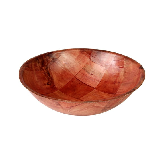 Excellante 8" x 2 1/4" woven wood bowl, comes in dozen