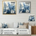 thumbnail image 4 of Designart "White Bloom Blue Bonnets Arrangement III" Blue Bonnets Picture Framed Wall Decor, 4 of 5