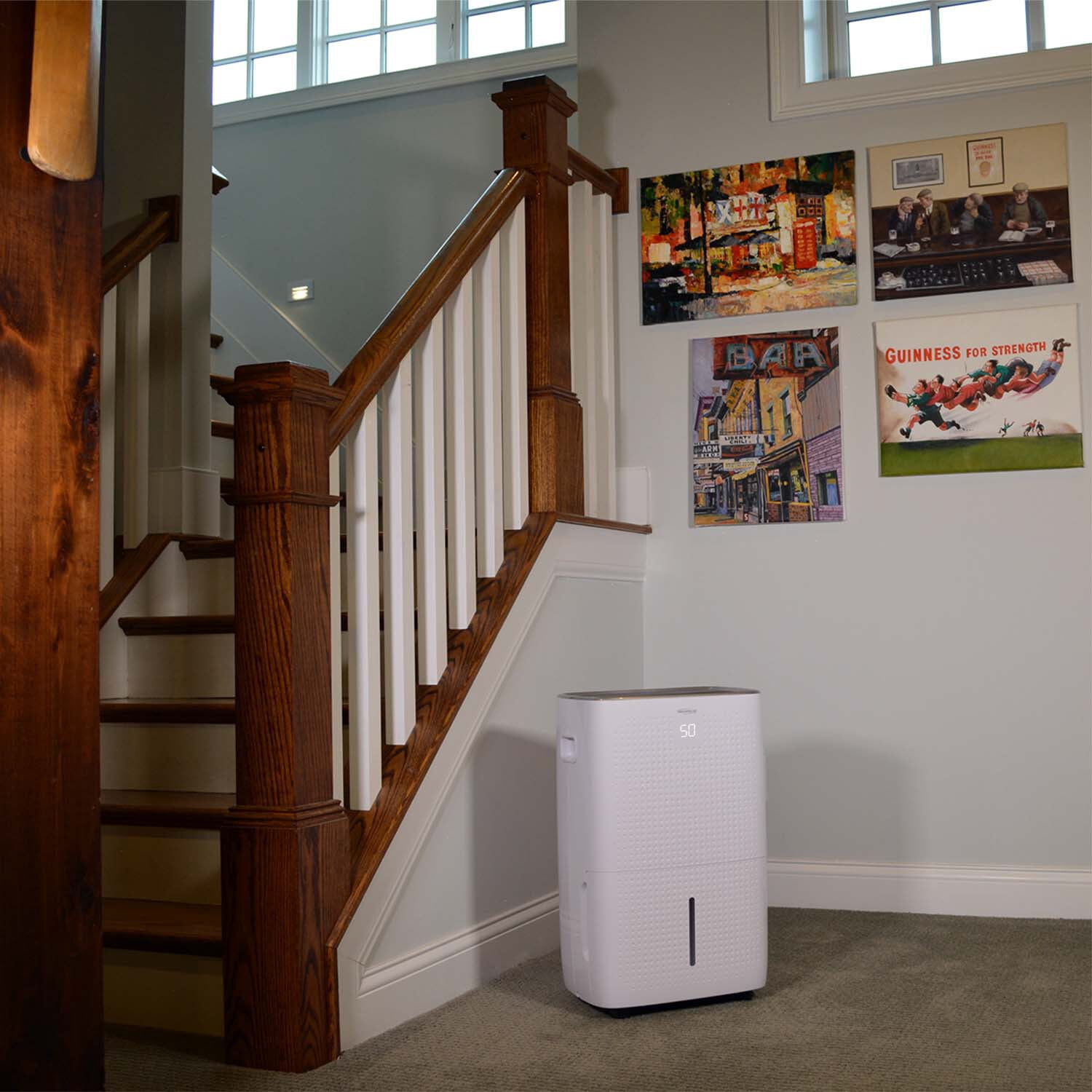 Soleusair 50 pt Dehumidifier - Mirage Display, Automatic Shut Off, Adjustable humidistat