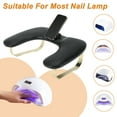 thumbnail image 7 of Unique Bargains Nail Arm Rest with 360° Rotating Phone Holder U Shaped Manicure Hand Rest Detachable Arm Rest for Nail Tech for Salons or Home Use Black, 7 of 7