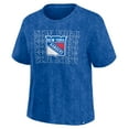 thumbnail image 2 of Women's Fanatics  Blue New York Rangers Faded Wash T-Shirt, 2 of 3