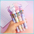 thumbnail image 5 of Fufafayo under $5 4Pcs 10 Color Pen, Ballpoint Pen, 10 Color Push Type Multifunction Marker, Christmas Colorful Pen for Writing, Note Taking, Coloring, for Students, Office, Party, 5 of 9