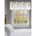 thumbnail image 3 of Rustic Floral Leaves Curtain Valances for Windows, Spring Watercolor Flowers Kitchen Valance Window Treatment, Light Filtering Block Curtains for Bathroom/Bedroom/Living Room 60'' x 18'', 3 of 9