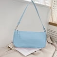 thumbnail image 3 of Bolsa Moda Cocodrilo PU Mujeres Sólido Bajo el brazo de hombro (Azul) Ehuebsd Para estrenar, 3 of 5