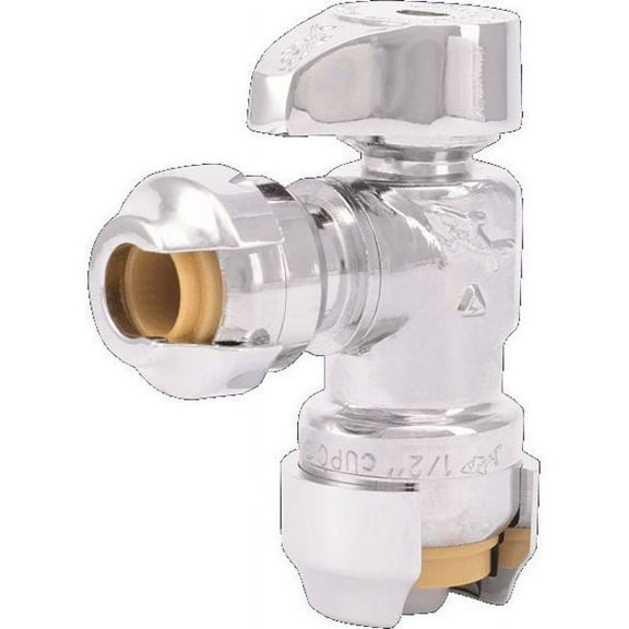 SharkBite 1/2 PTC x 1/4 Brass Angle Stop Valve