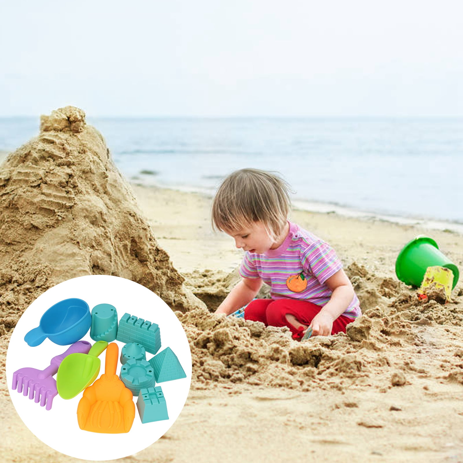 Details about   Summer Fun 6 Piece Children's Kid's Mini Toy Beach/Sandbox Tool Play set 