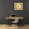 thumbnail image 4 of Vitaly Geyman 18x15 White Modern Wood Framed Wall Art Titled - Daisy in Gold, 4 of 5