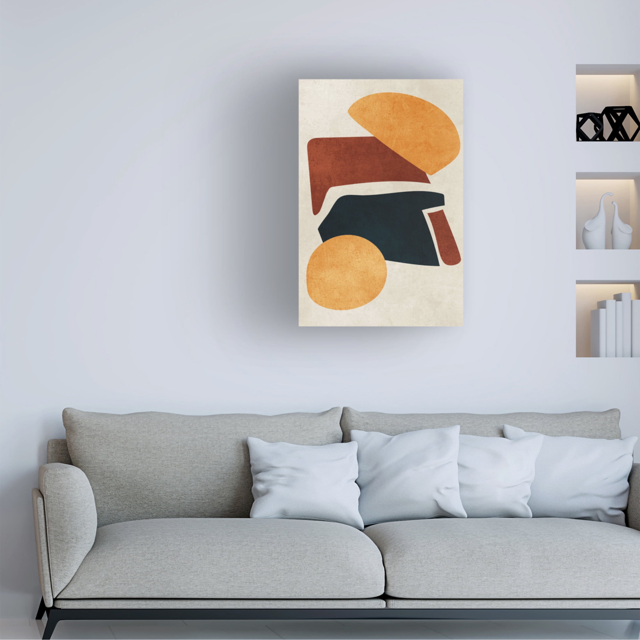 Canvas Wall Art - Incado 'Earth Tone' Wall Art for Living Room, Bedroom, or Office Décor by Trademark Fine Art - 22 x 32 Inches