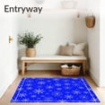 thumbnail image 3 of ODIKA 2'x3' Machine Washable Non-Slip Area Rug, North Pole Magical Wonderland Frosty Crystal Decorative High Traffic Rug with Pad, Blue, 629821, 3 of 8