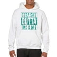 thumbnail image 4 of UGP Campus Apparel Straight Outta Miami - Florida Football Hometown Pride Hoodie - X-Large - White, 4 of 6