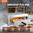 thumbnail image 2 of VEVOR Electric Countertop Pizza Oven 12-inch, 1500W Commercial Pizza Oven - Adjustable Temp, Timer, Removable Crumb Tray, 2 of 9