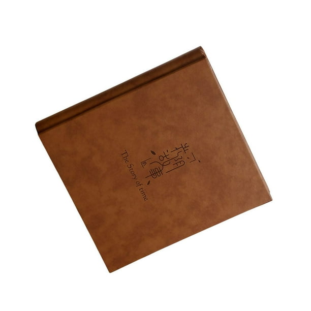Ounissouiy Álbum de fotos de 32x30cm, soporte de imagen de crecimiento de cuero con 770 bolsillos, libro conmemorativo resistente al agua, forro Almacenamiento y organización del hogar