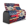 thumbnail image 4 of PHELIKA Retro American Flag Bald Eagle 03 Magnetic Mailbox Covers Post Letter Box Cover Standard Size 25.5"H x 21"W, 4 of 8