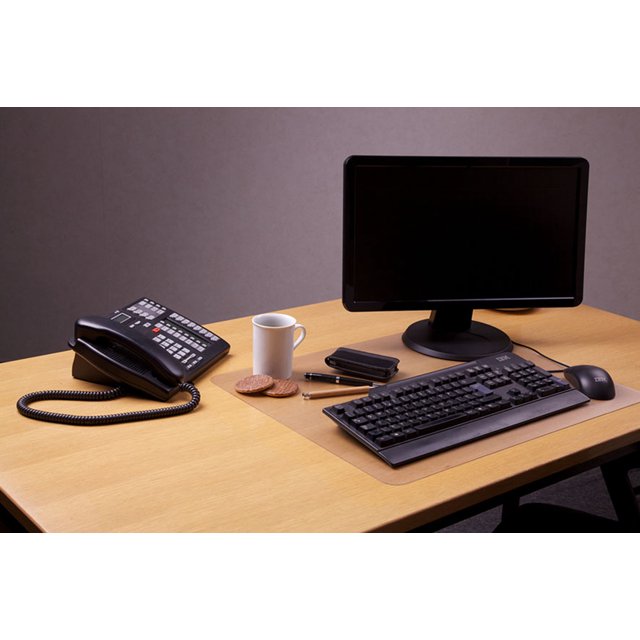 Tapis de Bureau Antidérapant en Polycarbonate de Desktex de Forme Rectangulaire (20" X 36")