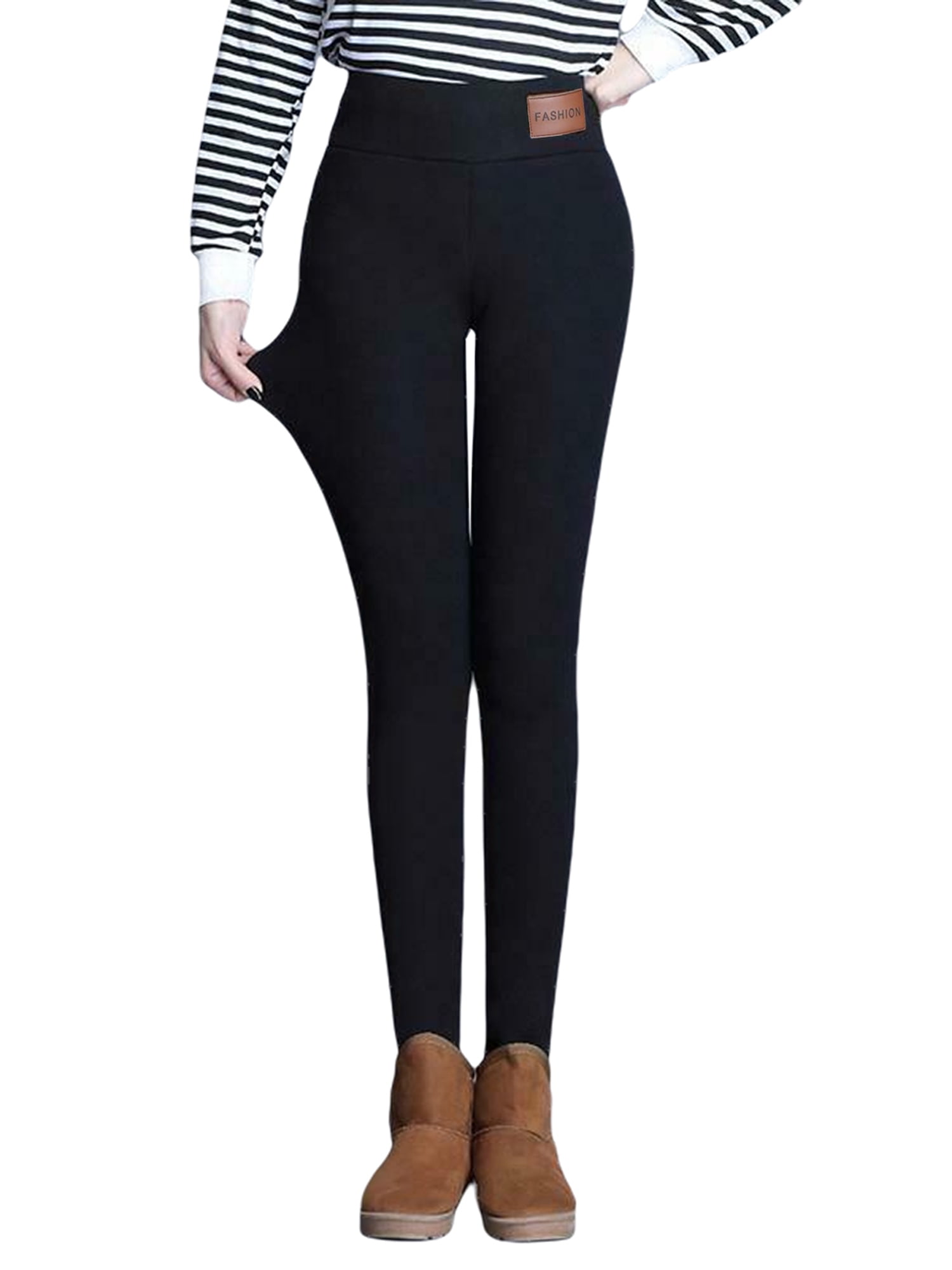 Thick Warm Fleece Lined Leggings Pants 
