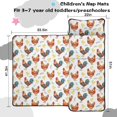 thumbnail image 5 of Rooster and Feather White Pattern Teens Toddler Nap Mat with Pillow, Sleeping Mat Bag for Preschool Daycare 51"x22", 5 of 6
