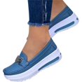 thumbnail image 1 of Zapatos para caminar cómodos mocasines de cuña cómodos con plataforma, antideslizantes, zapatos de conducción para mujer, casuales, planos de poliuretano Xishao ropa, 1 of 2