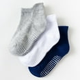 thumbnail image 3 of 12 Pairs Baby Non Slip Socks Toddler Socks With Grips Ankle For Infants Girls Boys, 3 of 8