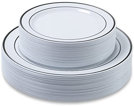 Plastic plates that look real hot sale