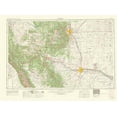 thumbnail image 2 of USGS 18x14 White Modern Wood Framed Museum Art Print Titled - Pueblo Colorado Quad - USGS 1966, 2 of 4