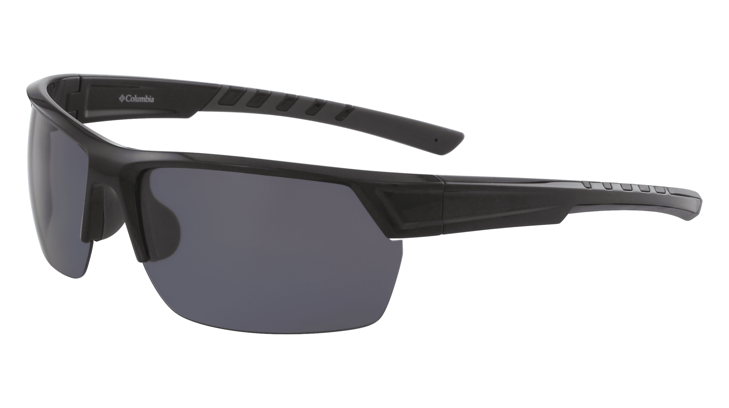 Columbia Peak Racer Blade Sunglasses, Black Frame & Polarized Smoke Lens