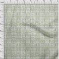 thumbnail image 3 of oneOone Silk Tabby Olive Green Fabric Geometric Watercolor Quilting Supplies Print Sewing Fabric By The Yard 42 Inch Wide, 3 of 4